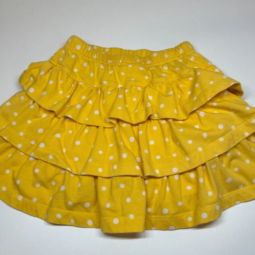 EUC, Hanna Andersson Skorts, 110cm / US 5, Yellow Polkadot